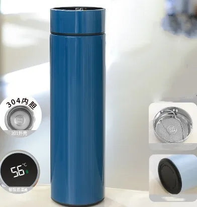500 ml inteligentny termos na wodę ze stali nierdzewnej, izolacja, dotykowy, inteligentny wyświetlacz temperatury, termosy, kubek cyfrowy