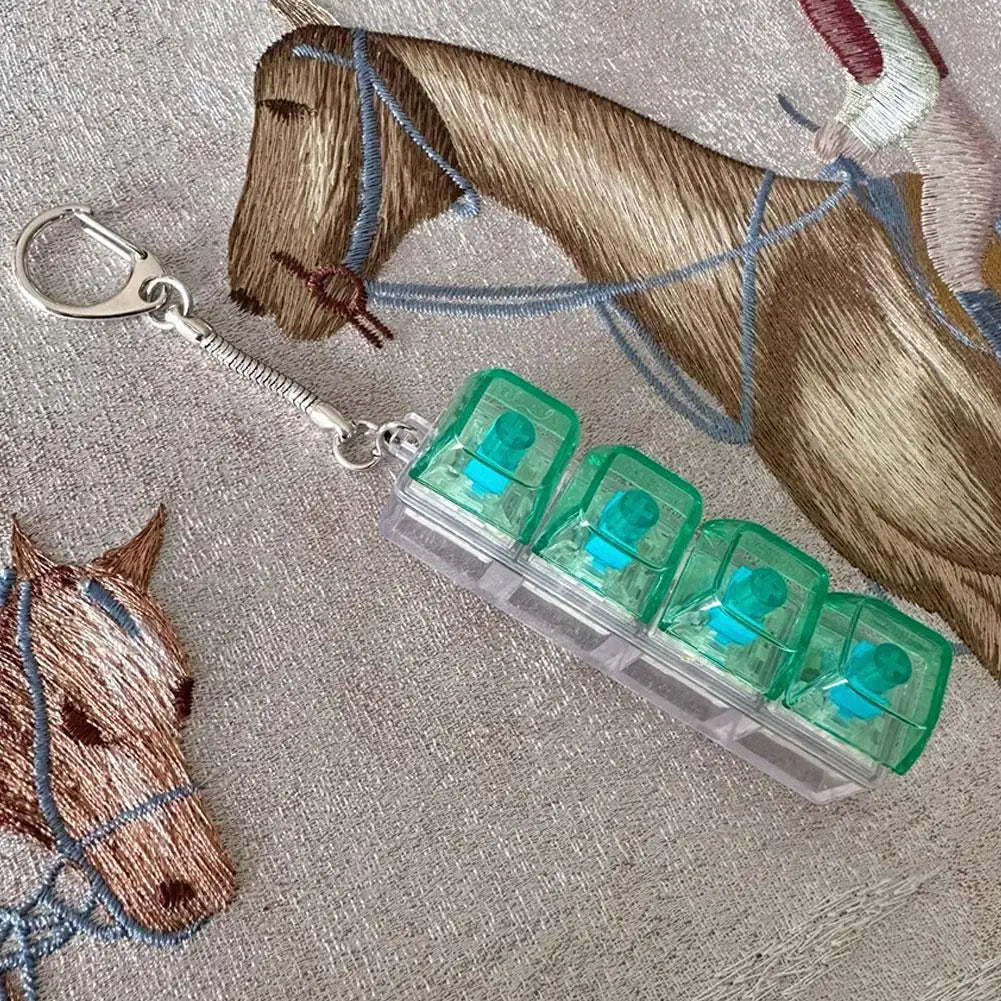 Kryształowa zawieszka na klucze, zawieszka na klawiaturę, łagodząca stres, świecący przezroczysty brelok do kluczy z dekompresją