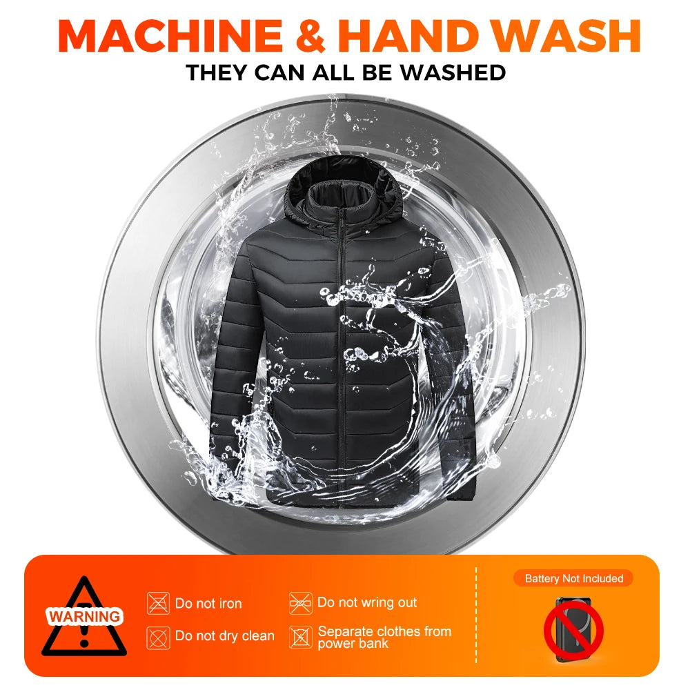 Kurtka grzewcza TODWARM 26 stref zimowa męska i damska kurtka motocyklowa z USB elektryczna kurtka grzewcza podgrzewana kamizelka motocyklowa termiczna tkanina