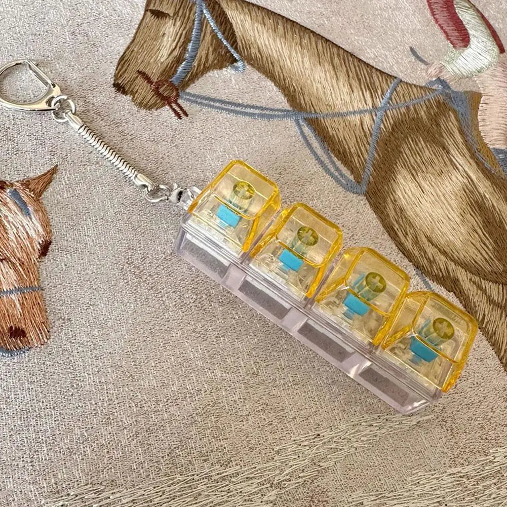 Kryształowa zawieszka na klucze, zawieszka na klawiaturę, łagodząca stres, świecący przezroczysty brelok do kluczy z dekompresją